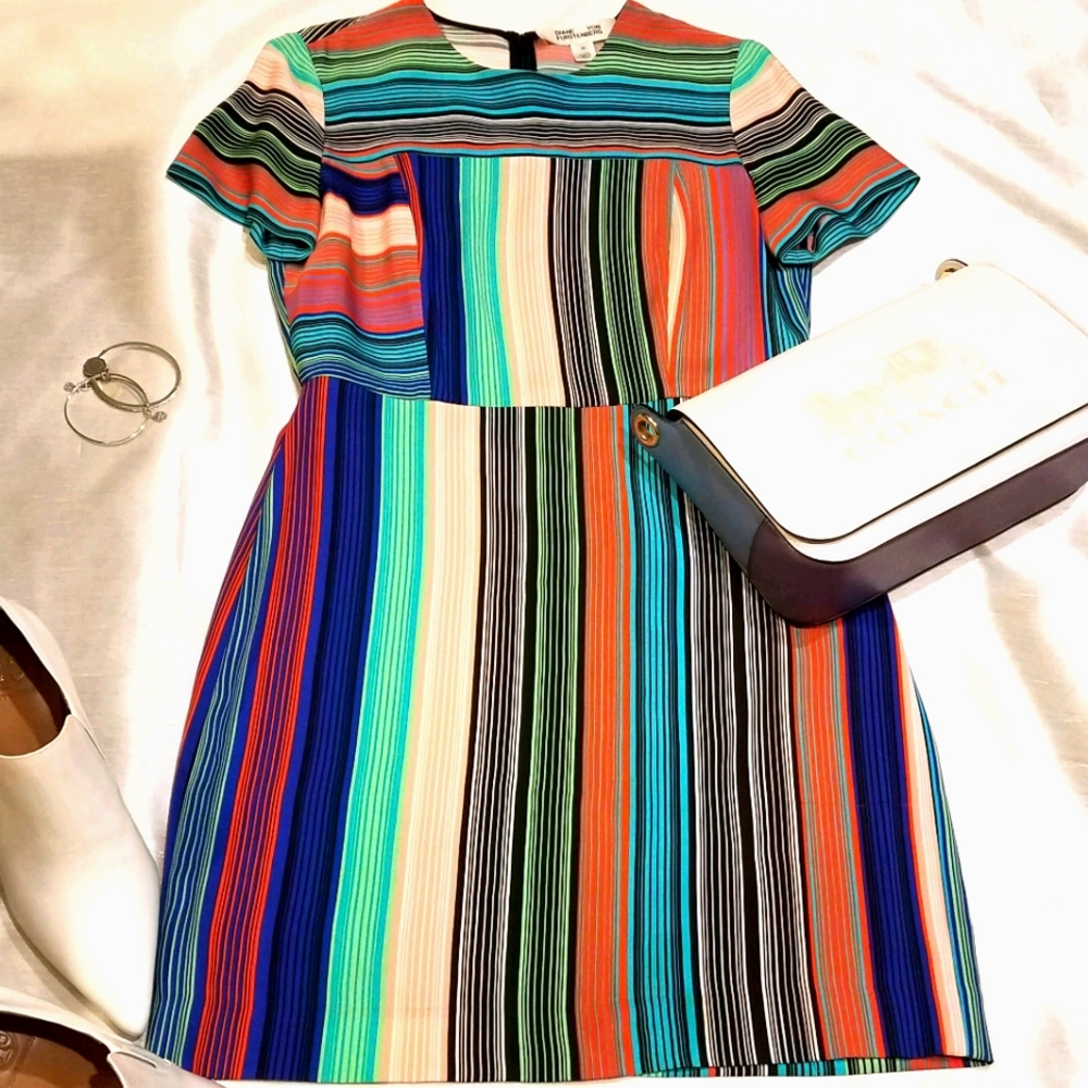 Diane Von Furstenberg Silk Dress, 10